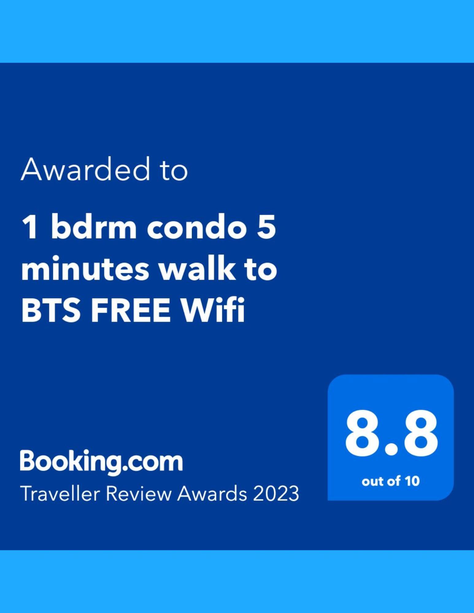 1Br Condo 5 Min To Bts 1000Mbps Fiber Wi-Fi Bangkok Zewnętrze zdjęcie